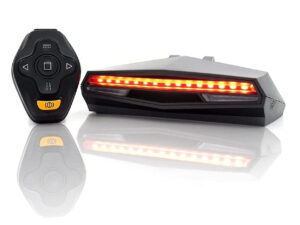 Luz Traseira Led Para Bicicleta Com Piscas e Laser